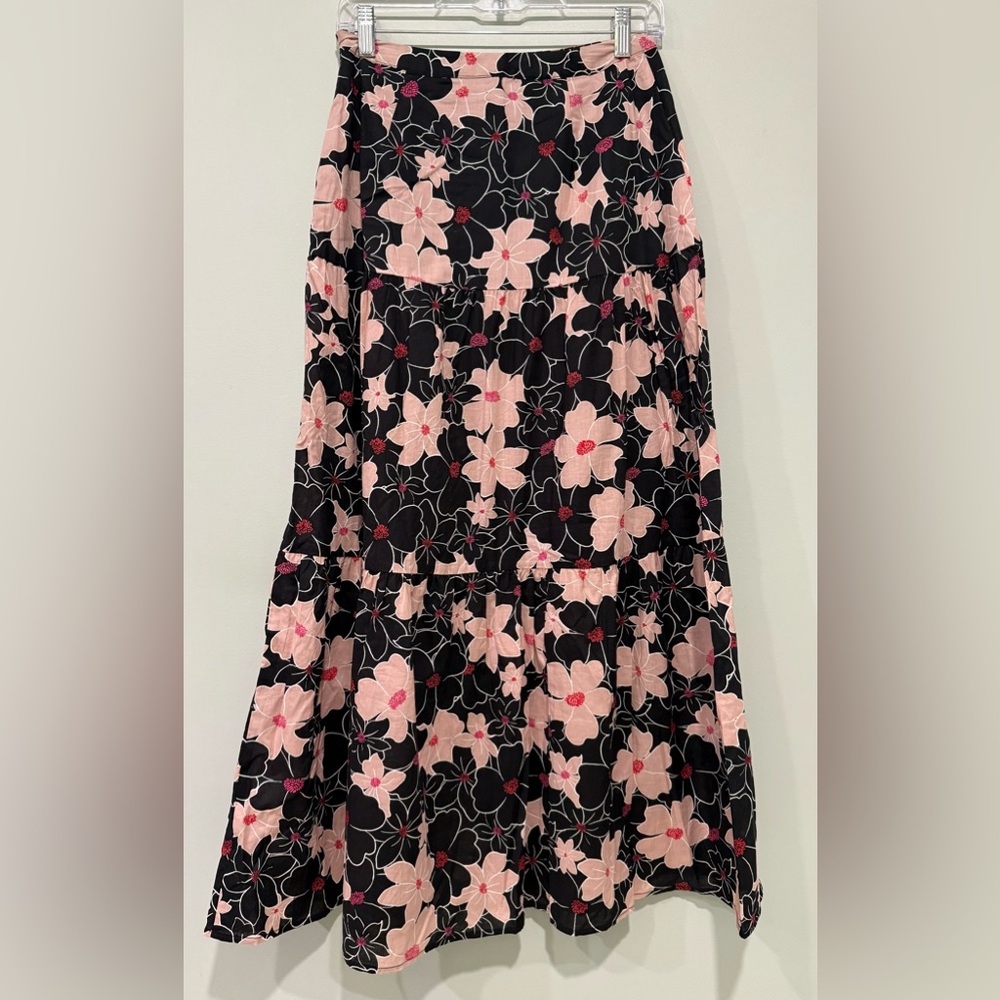 Who What Wear ladies Tiered Maxi Skirt 100% Cotton SZ 4 Like New!